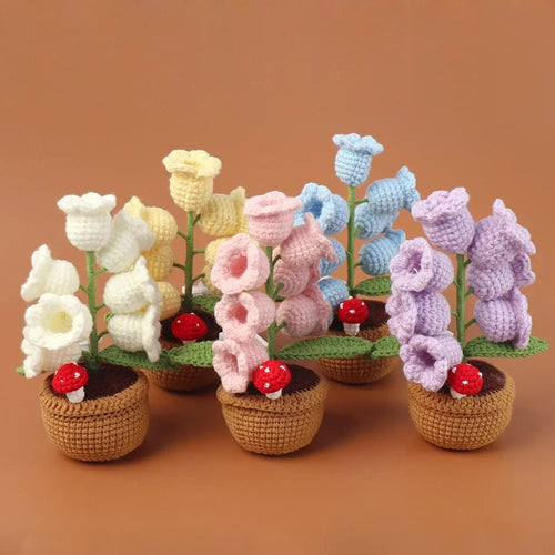 Handmade Crochet Flower Lamp